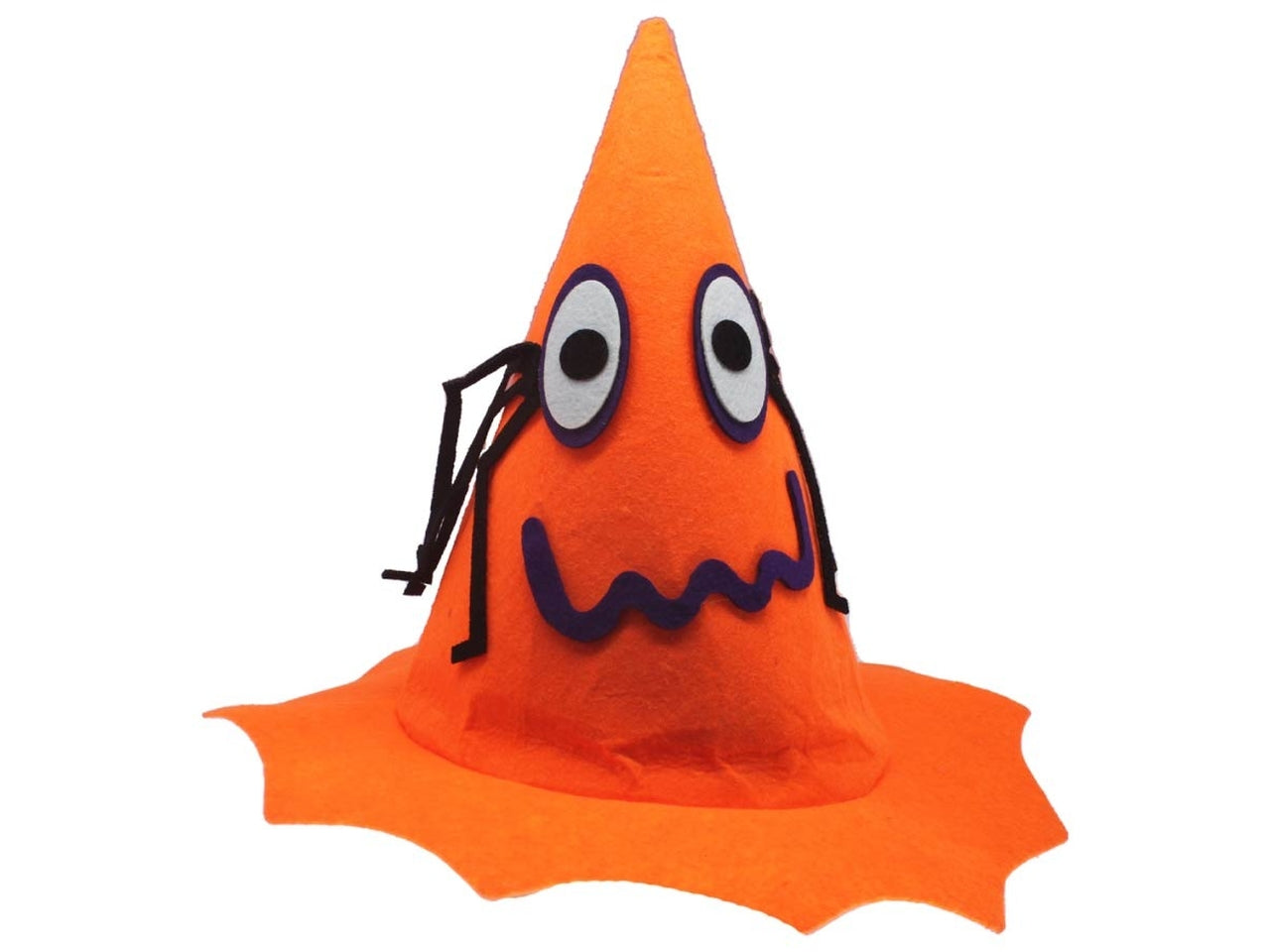 Cappello zucca occhioni in feltro per bambino