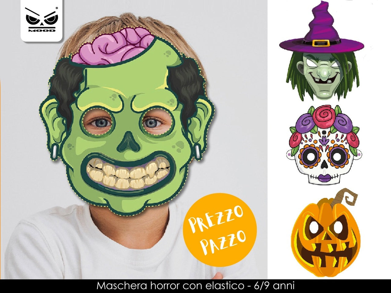 Maschera mostri in carta personaggi assortite