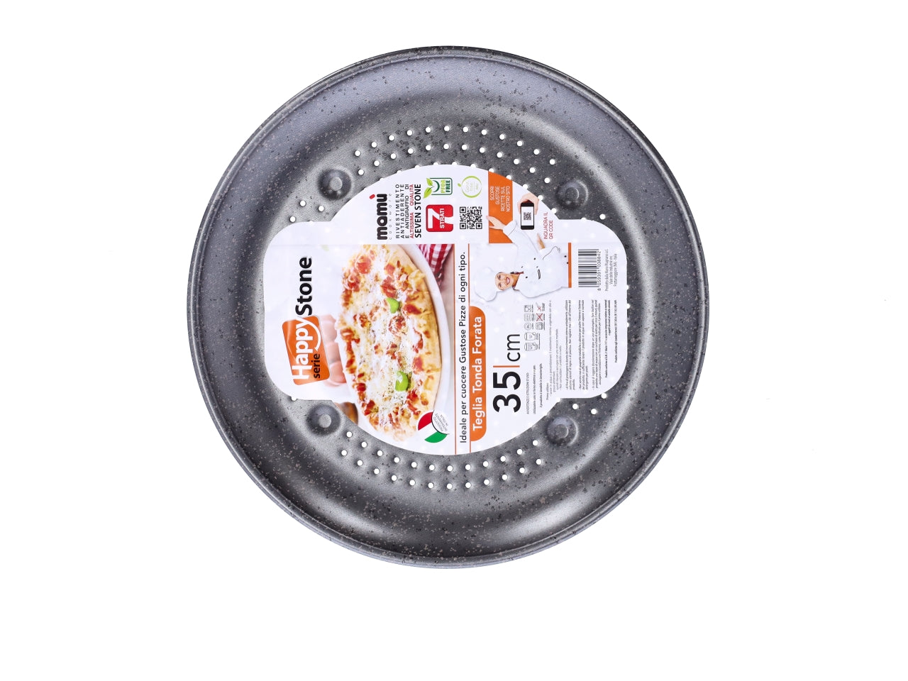 Happy stone teglia forata tonda 35cm