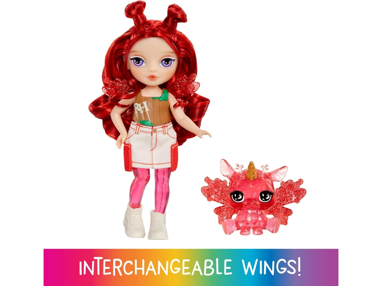 Rainbow high littles rainbow fantasy fairies doll- Apple red
