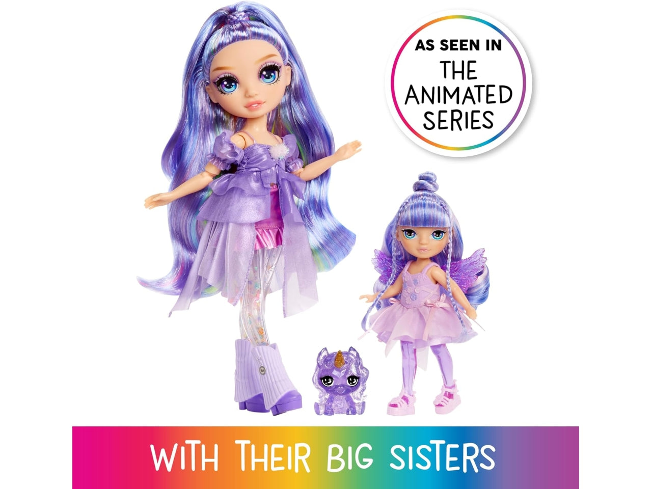 Rainbow high littles rainbow fantasy fairies doll- Amethyst purple