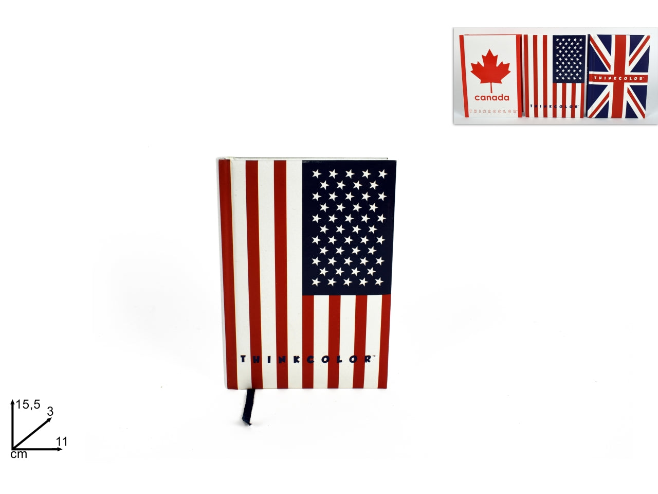 Diario scolastico bandiera in 3 assortimenti