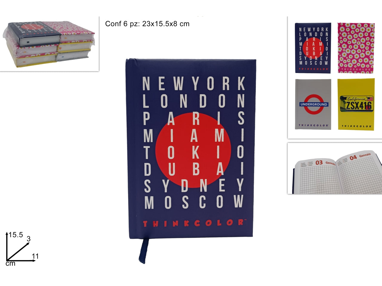 Diario scolastico in 4 assortimenti