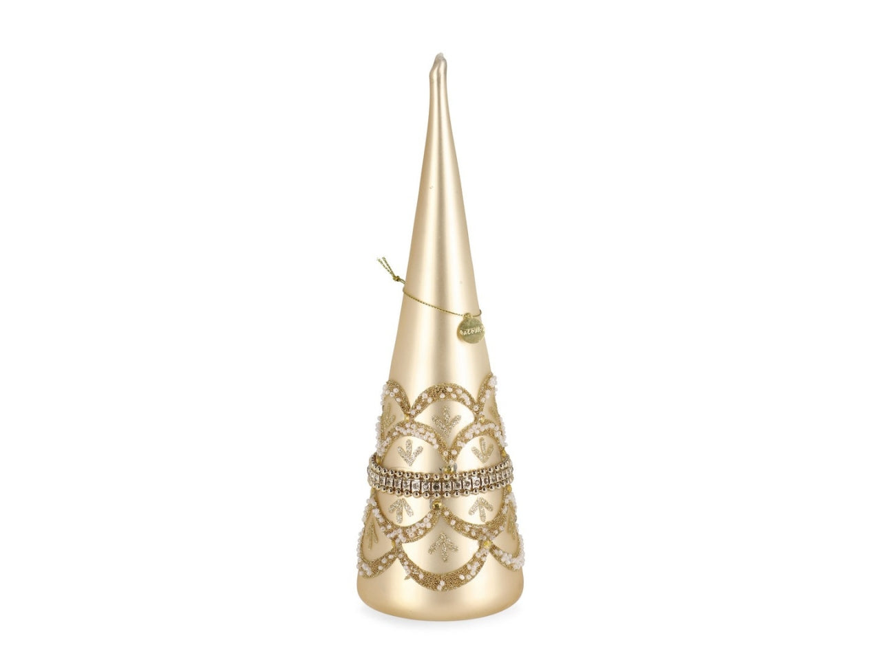 Albero cono in vetro 28,2cm beloved champagne
