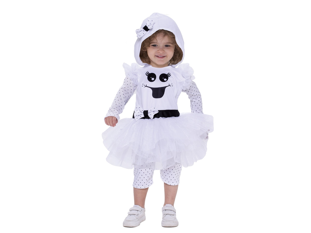 Costume fantasmina baby taglia 3/4anni