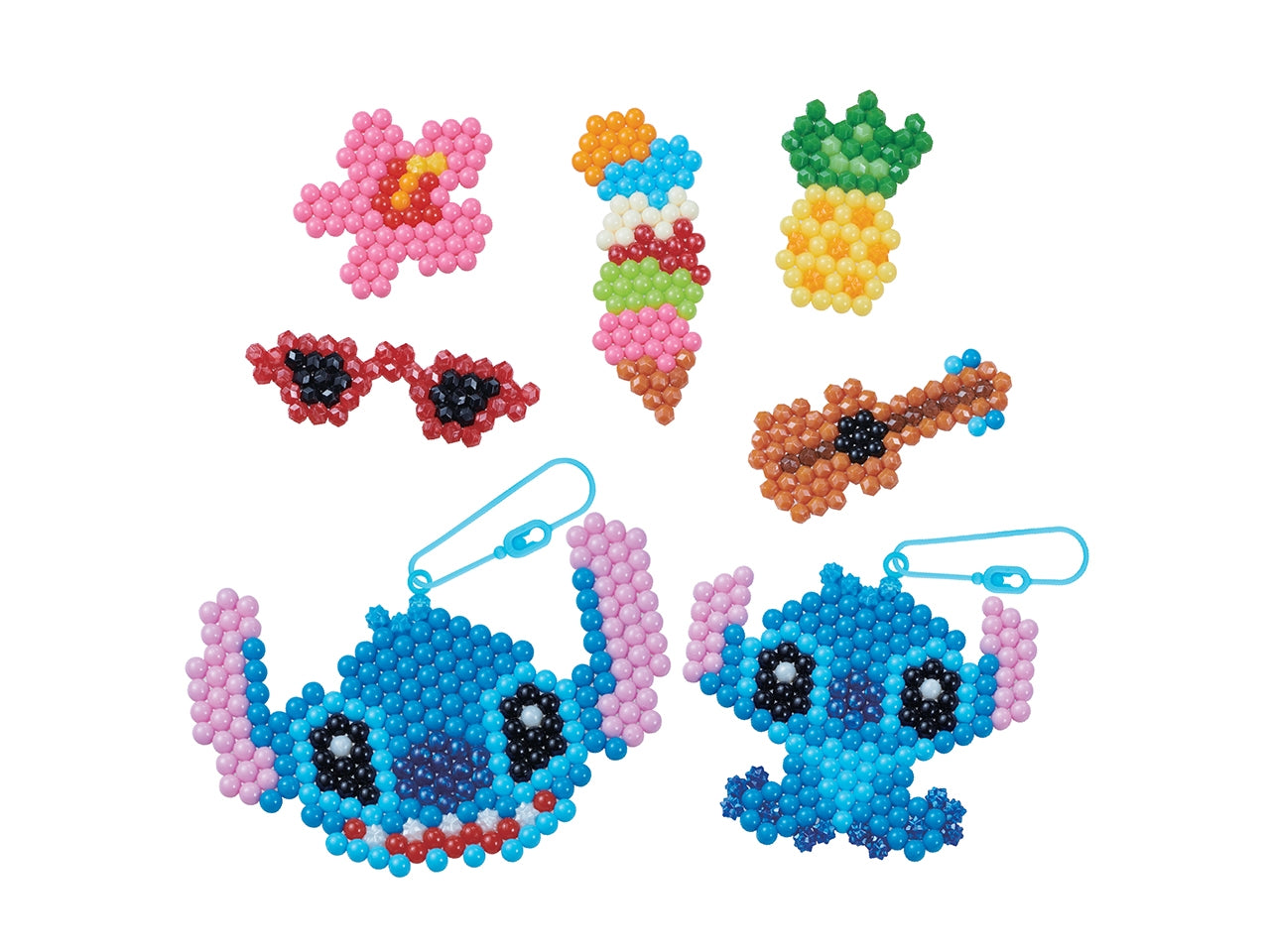 Stitch keychain craft kit perline colorate per realizzare portachiavi Disney Stitch e i suoi amici.