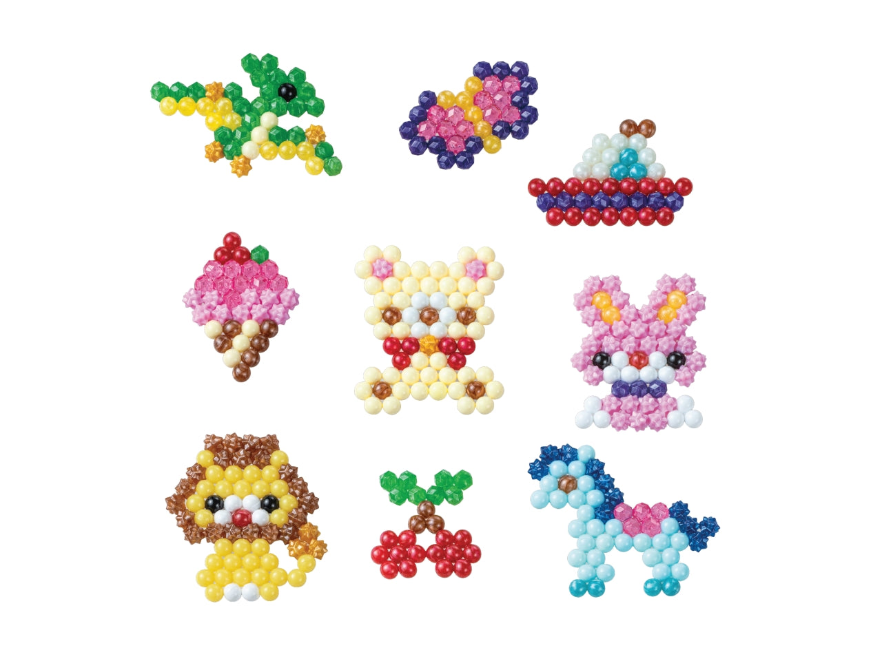 Aquabeads set scintillante Disney Princess include perline, gioiello e star in vari colori, vassoio, spray, fogli modello