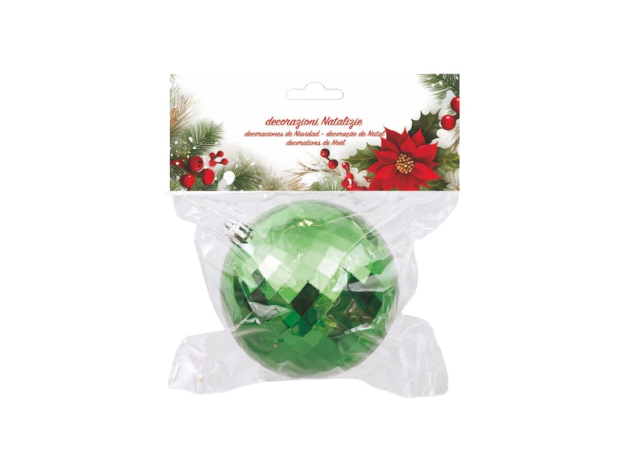 Palla 10cm specchietti verde