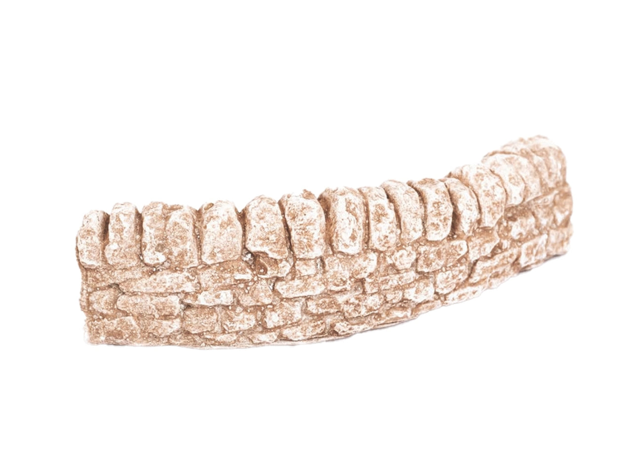 Accessorio per presepe muro pietra curvo in gesso 19xh.5cm