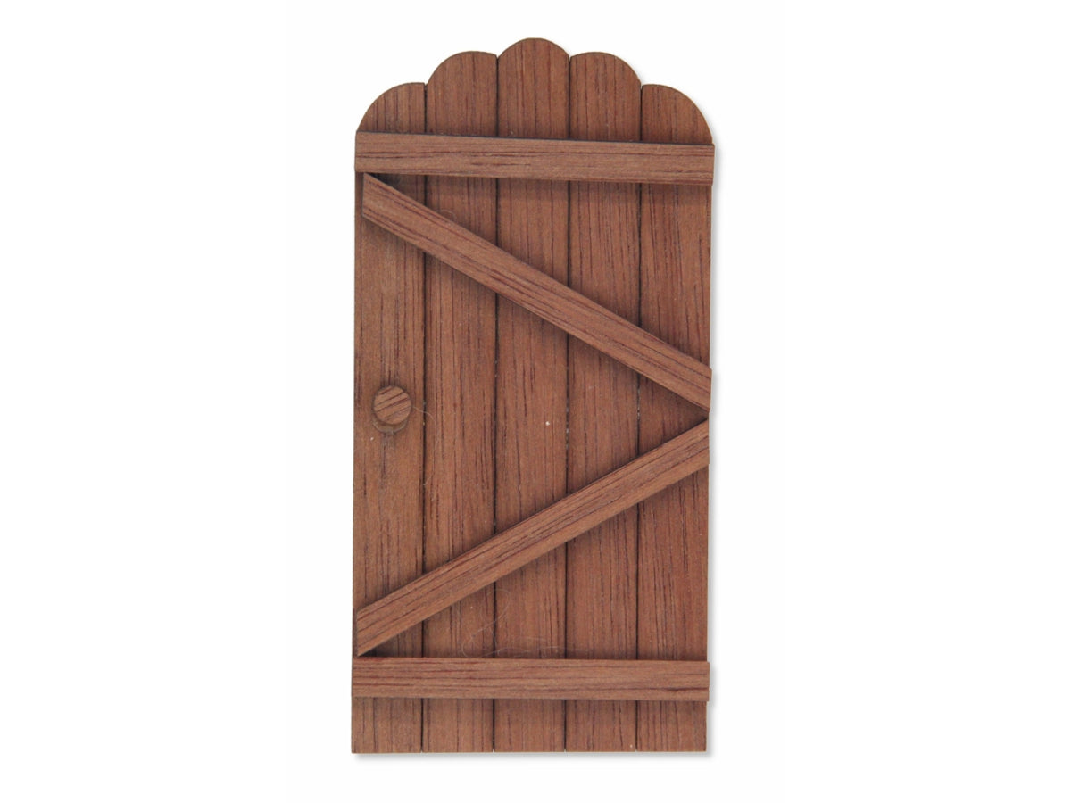 Accessorio per presepe porta in legno 7x0,5x14cm