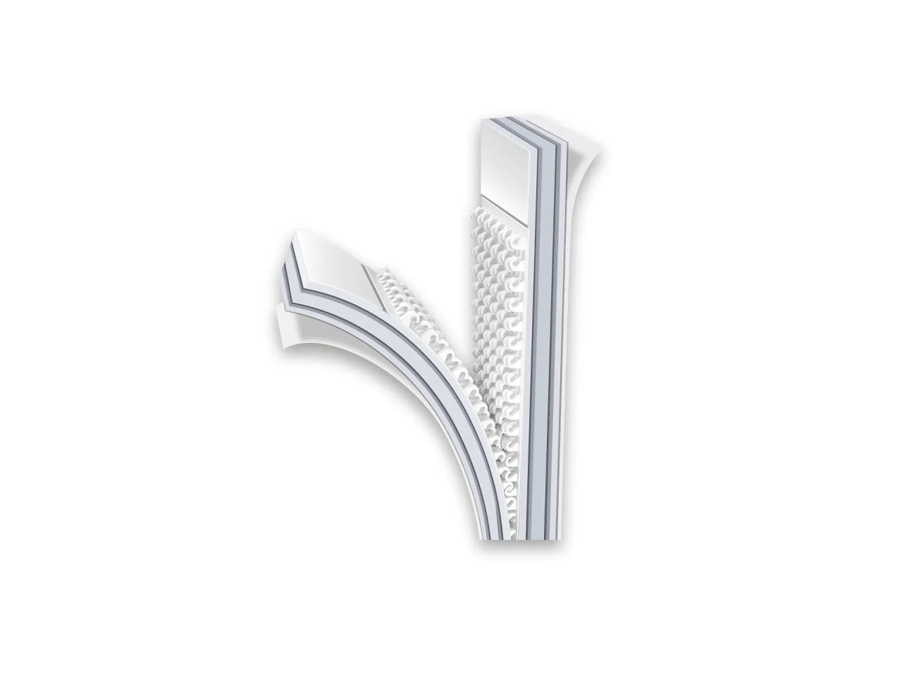 Tesa powerstrips click 4x2 l bianco