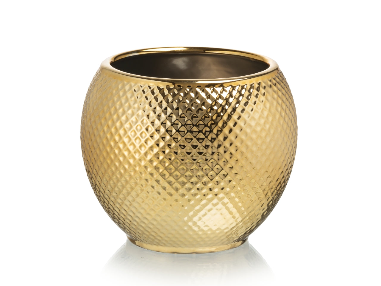 Inka vaso 16xh.13,5cm oro metal