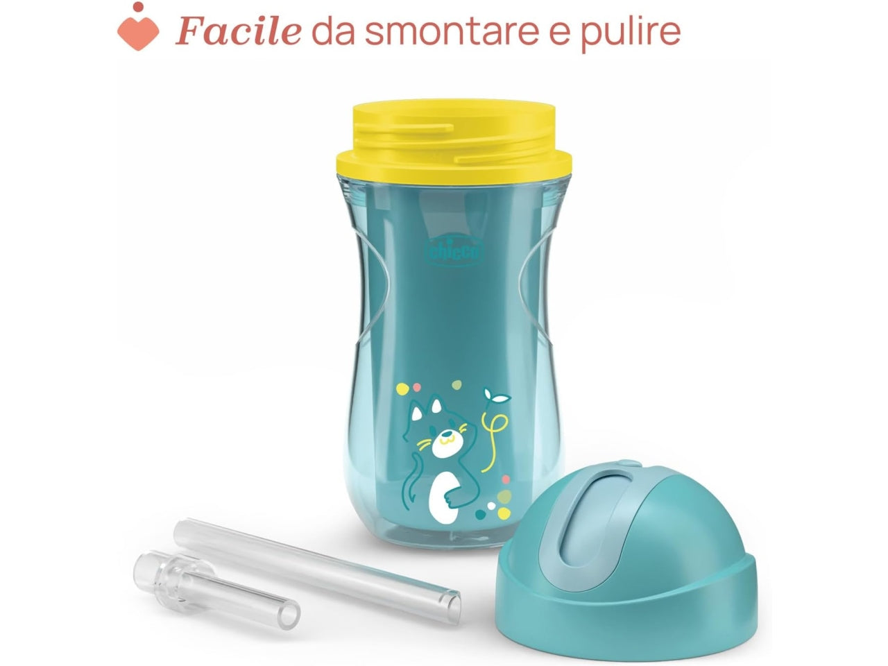 Tazza sport azzurra 14m+