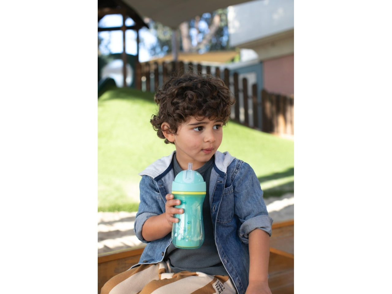 Tazza sport azzurra 14m+