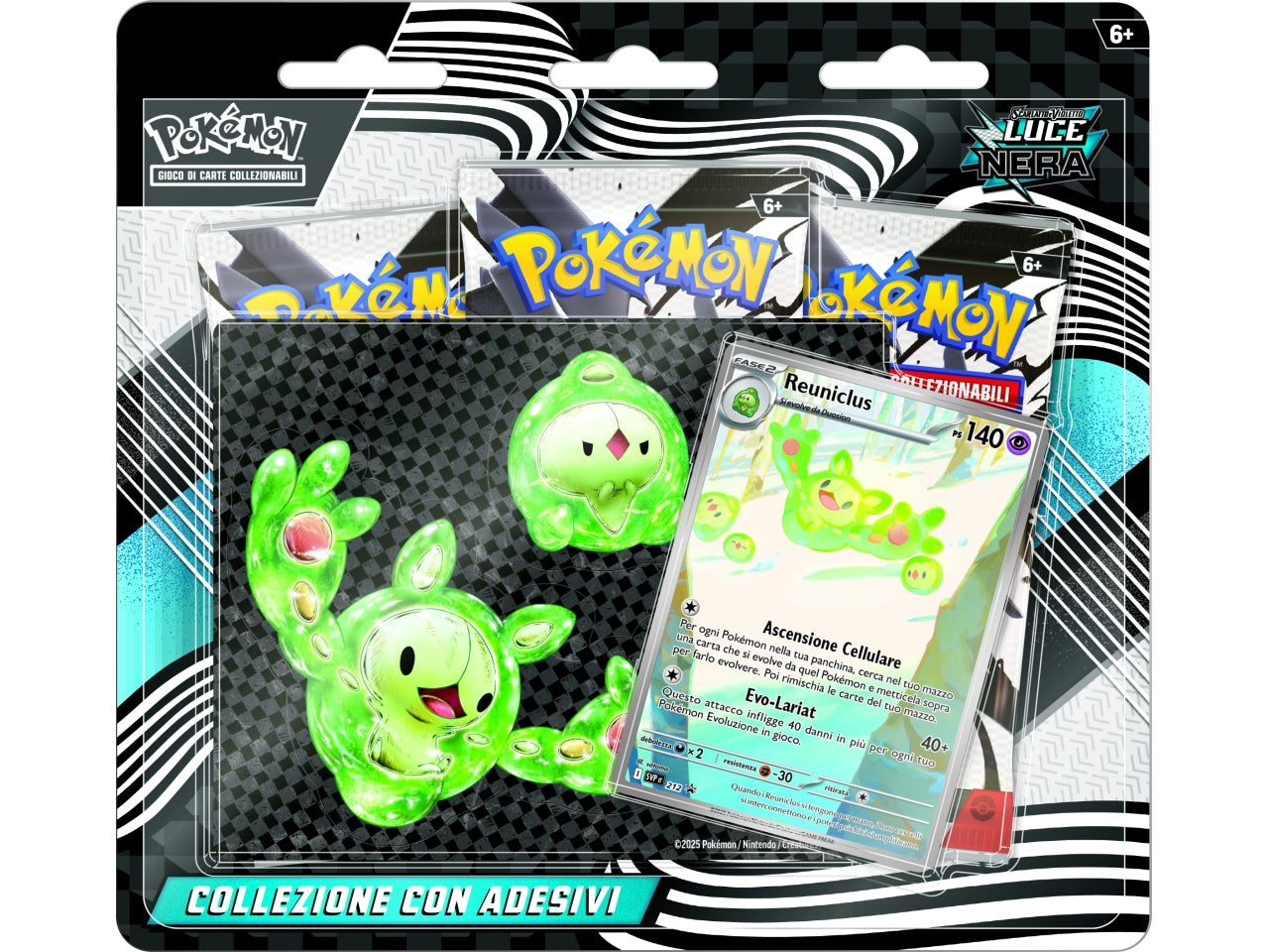 Pokemon SV10.5 Collezione con adesivi dell'espansione Luce Nera IT £