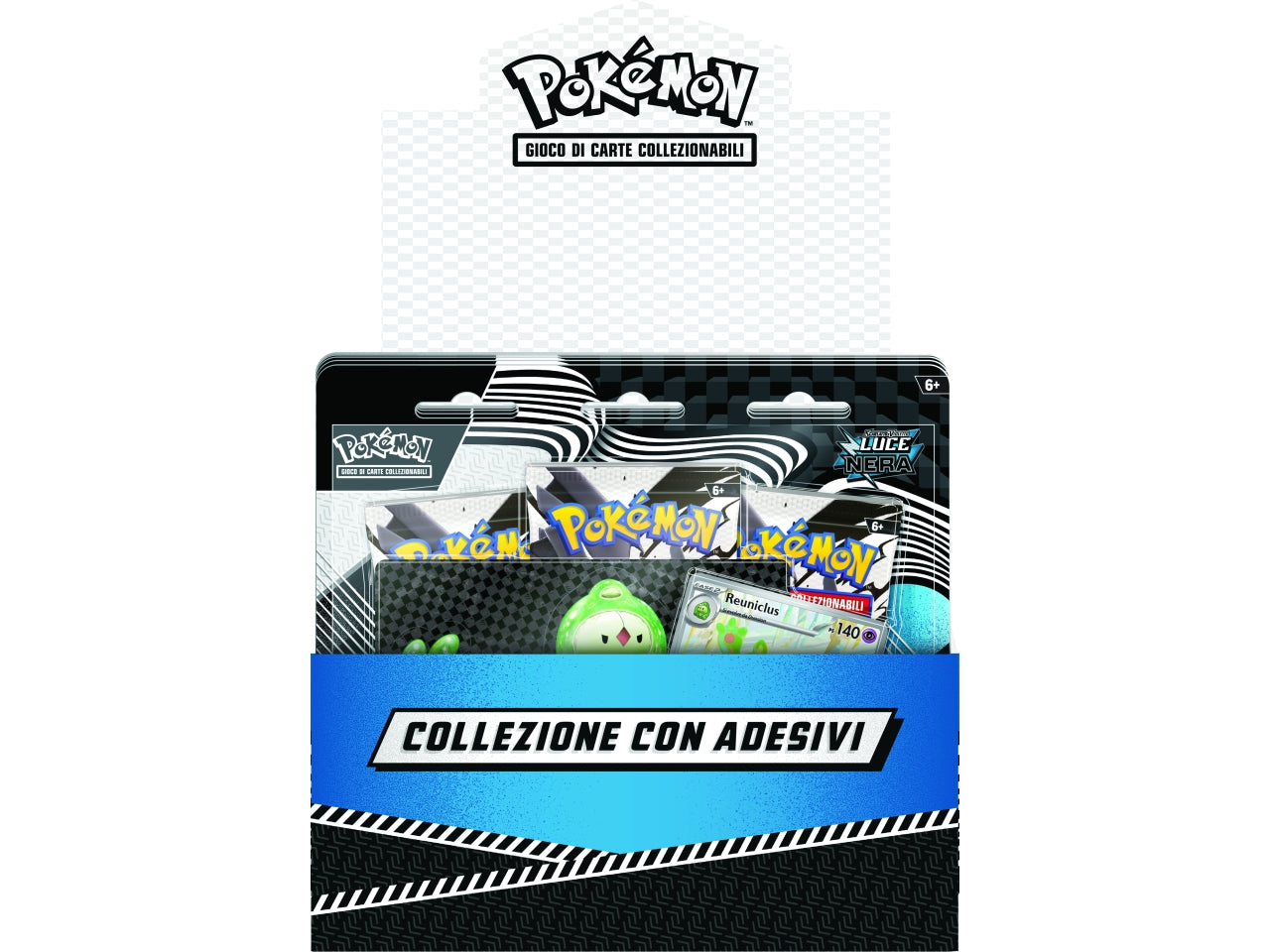 Pokemon SV10.5 Collezione con adesivi dell'espansione Luce Nera IT £