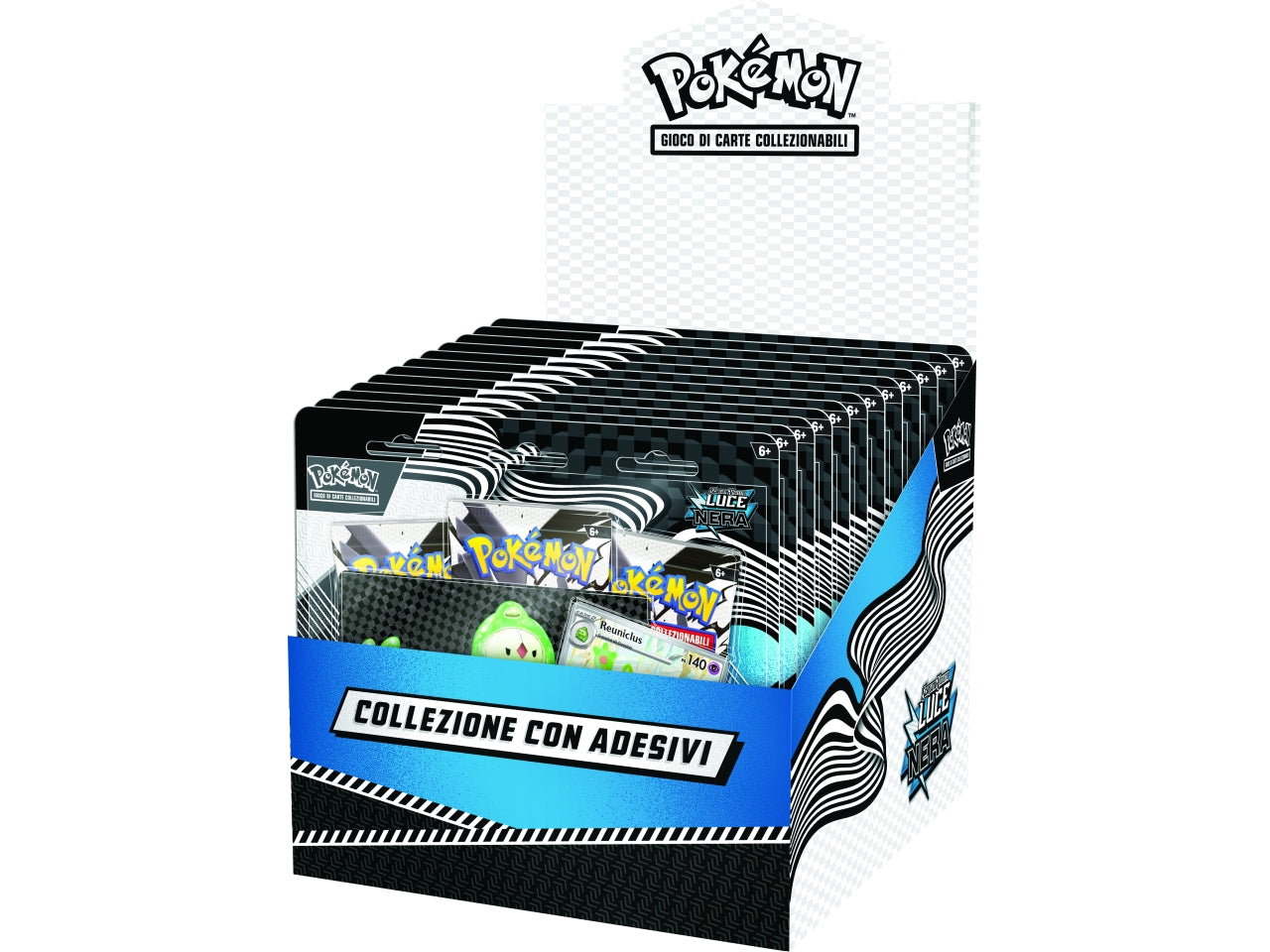 Pokemon SV10.5 Collezione con adesivi dell'espansione Luce Nera IT £