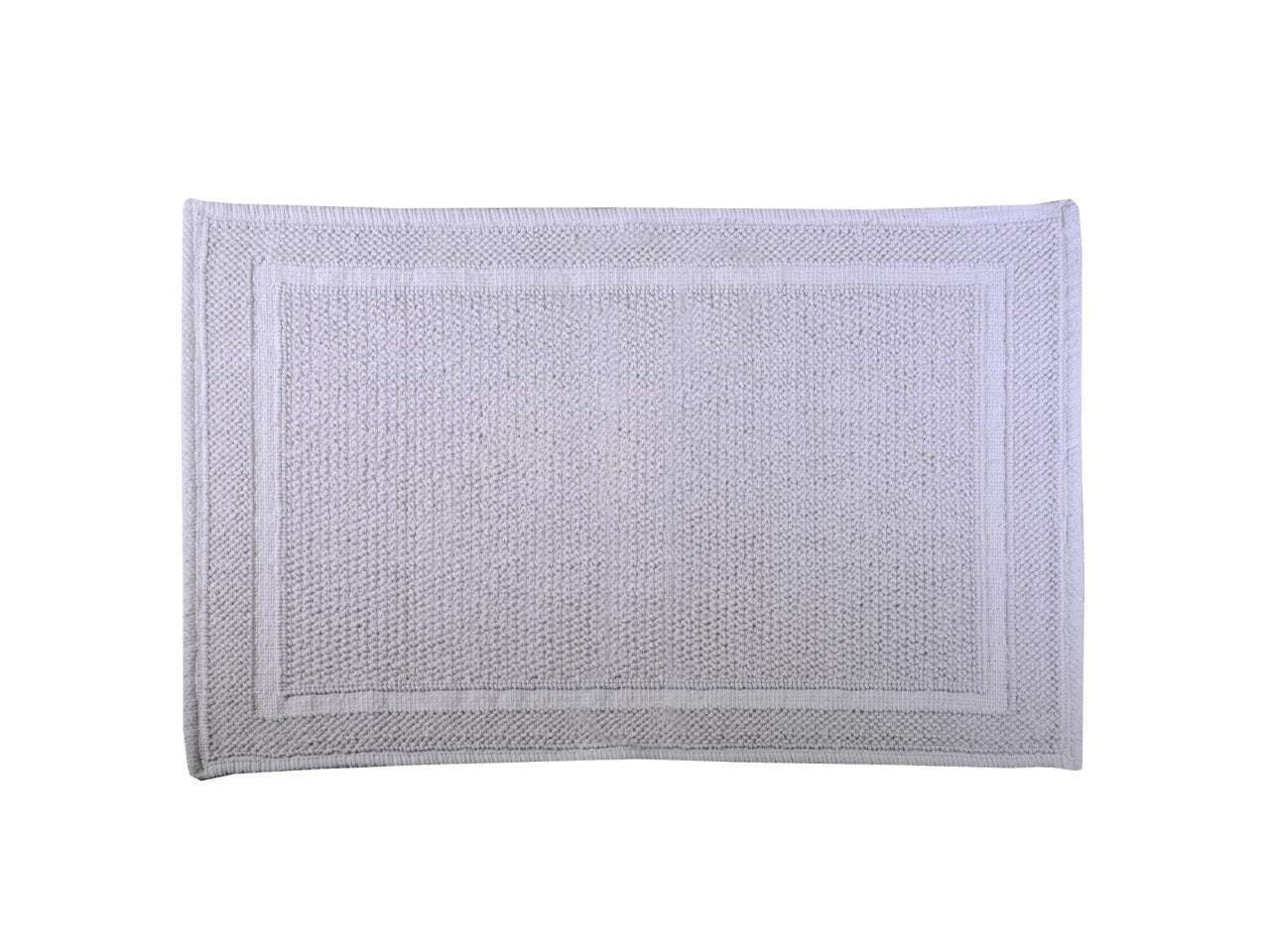 Tappetino bagno 100% cotone vincent grigio antiscivolo 50x80x2cm