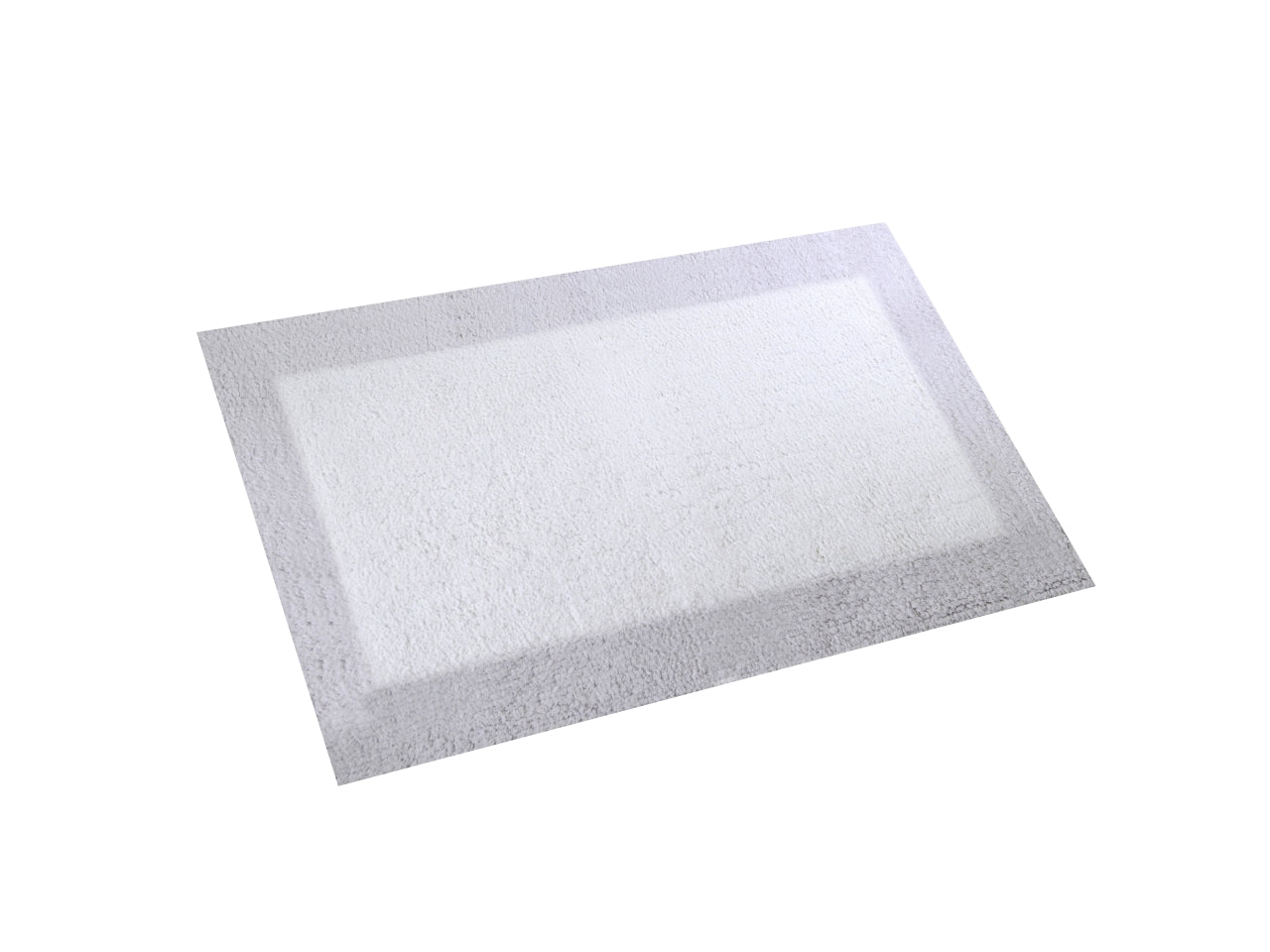 Tappetino bagno 100% cotone otello perla antiscivolo 50x80x2cm