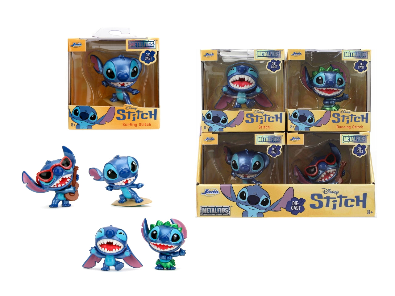 Stitch personaggio diecast cm 6,5 assortiti