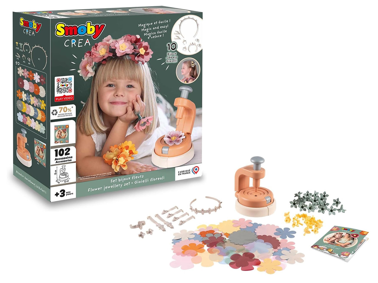 Smoby crea set gioielli floreali