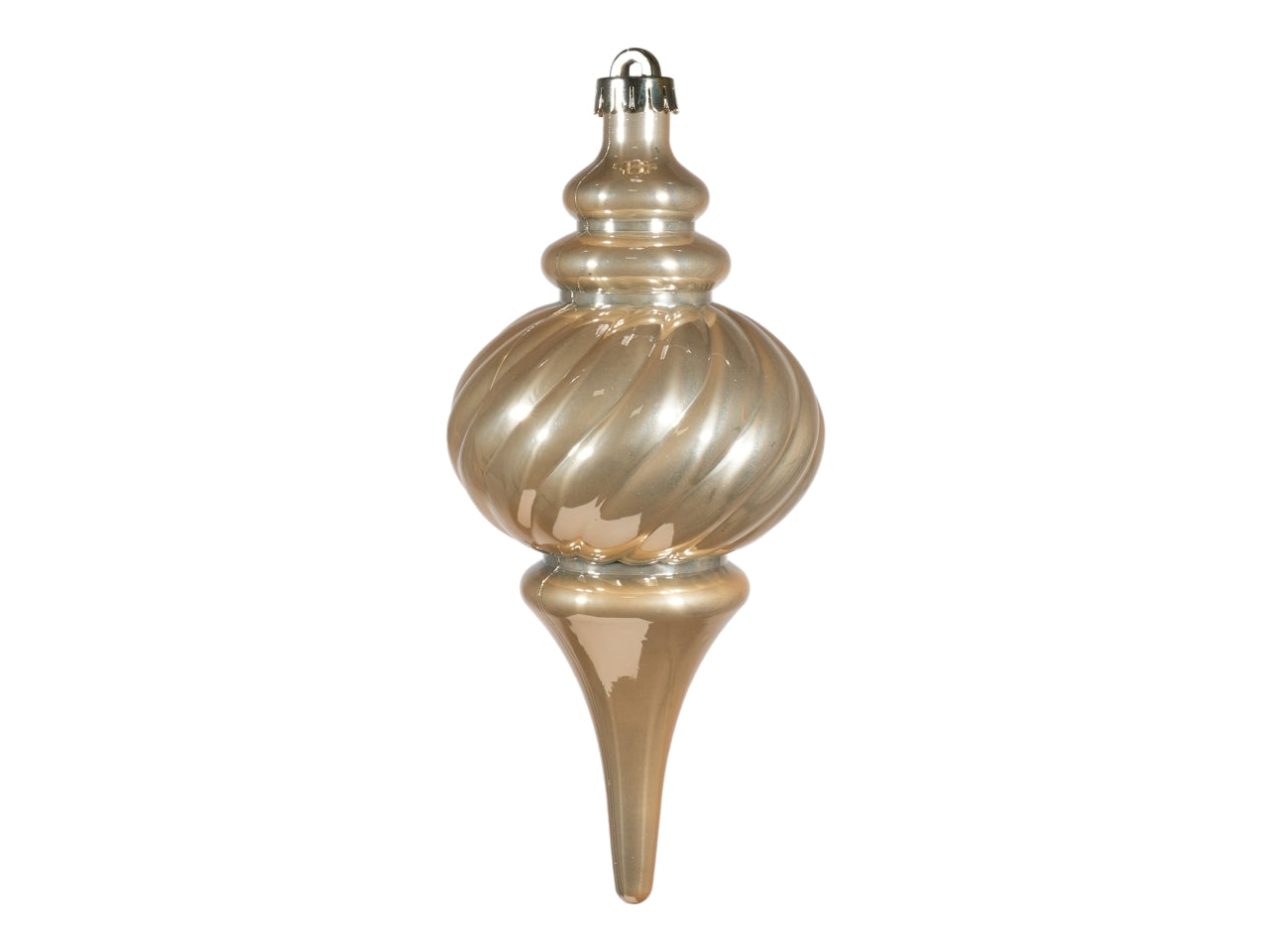 Appendino goccia 11,5cm in plastica beige