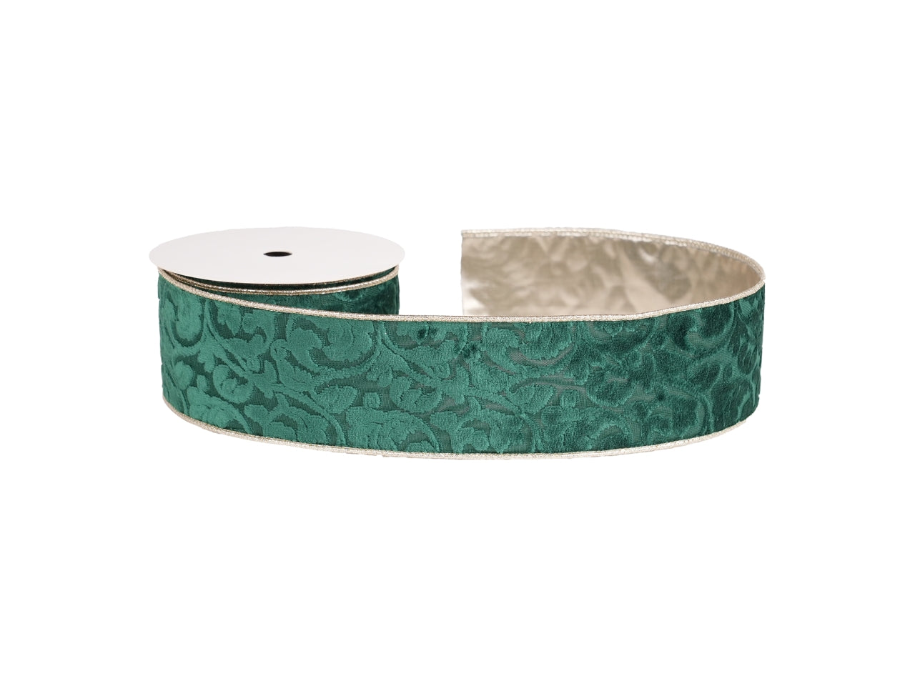 Nastro damasco 6,3cmx9,14mt verde
