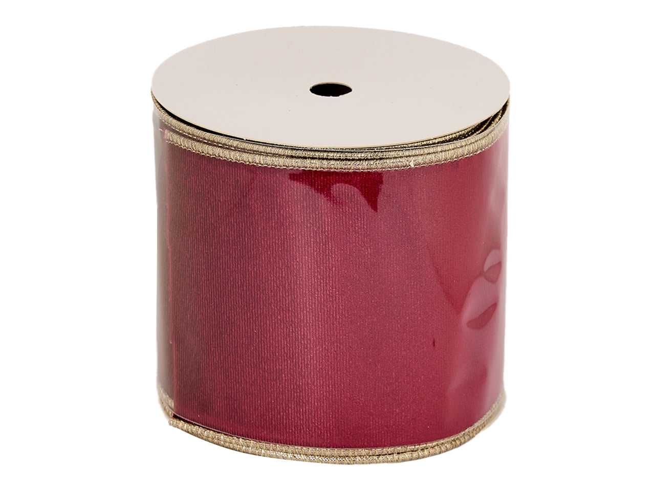 Nastro in velluto rigato 10cmx9,14mt rosso wine