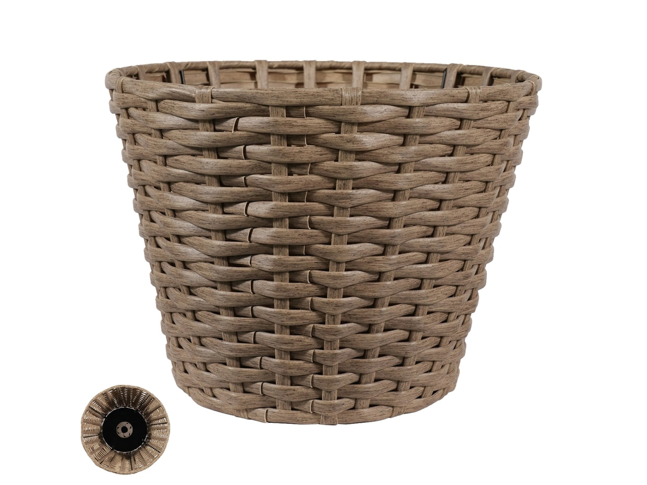 Base per albero cesto polyrattan 38xh.28cm grigio