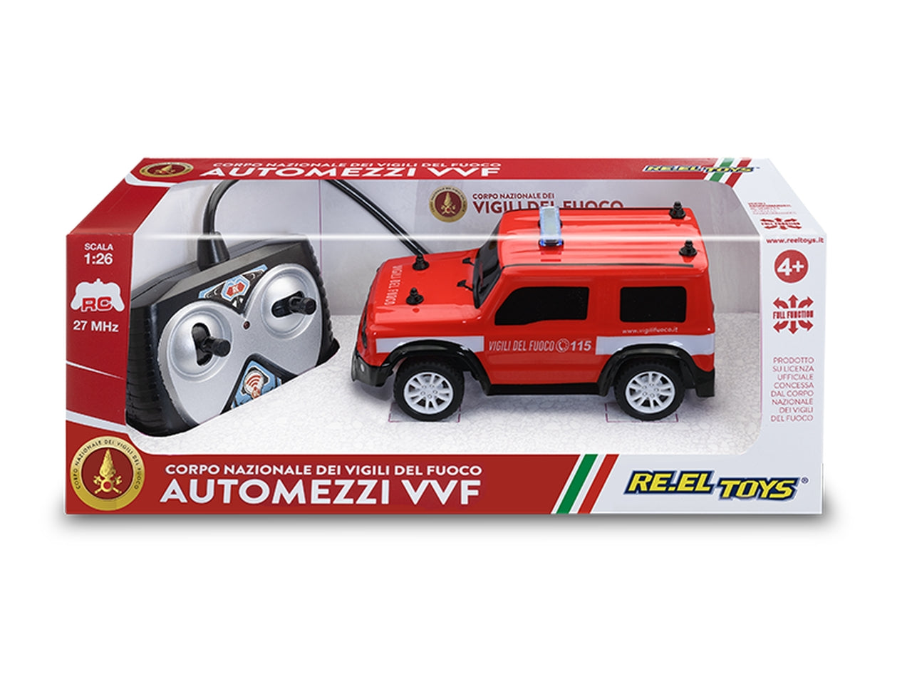 Fuoristrada vigili del fuoco radiocomandata in scala 1:26