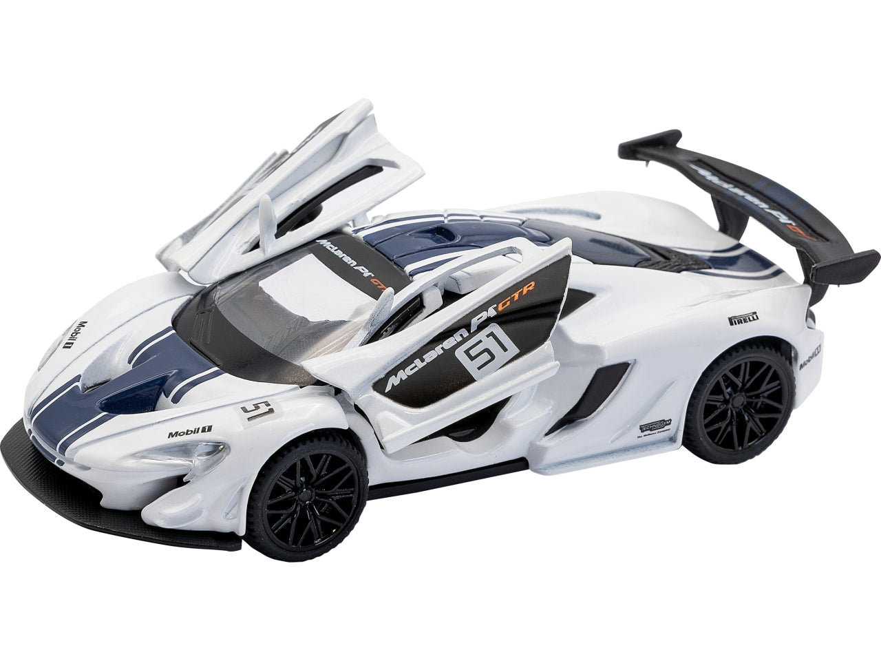 Die cast mclaren p1 gtr white 1:43