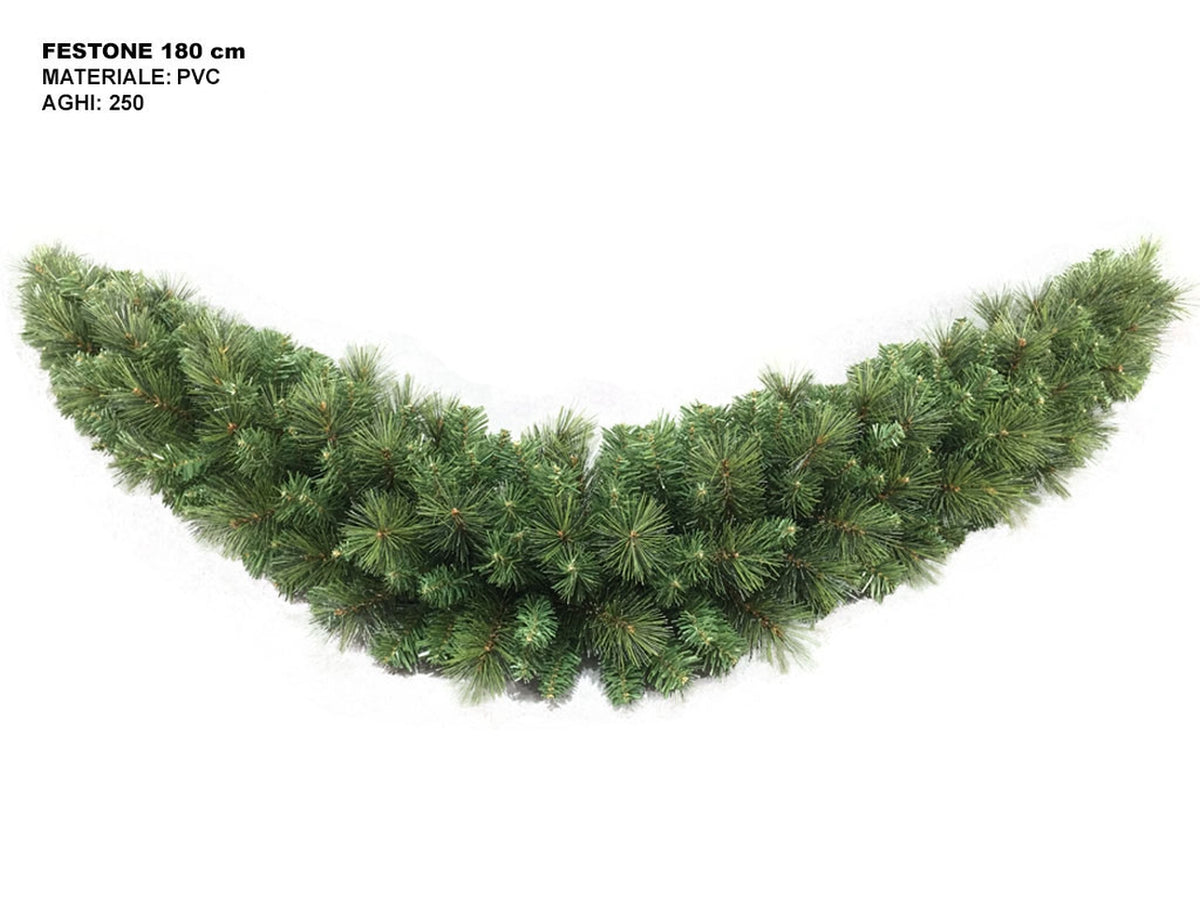 Ghirlanda ad oliva 180cm verde