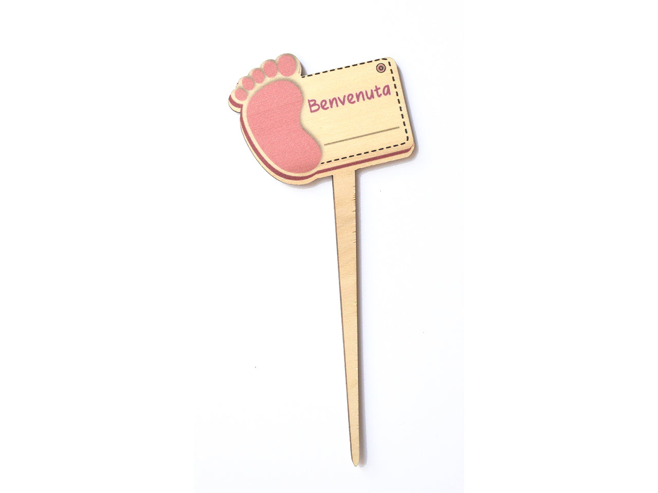 Pic nascita legno 3mm ST 103 la confezione contiene 6 pezzi