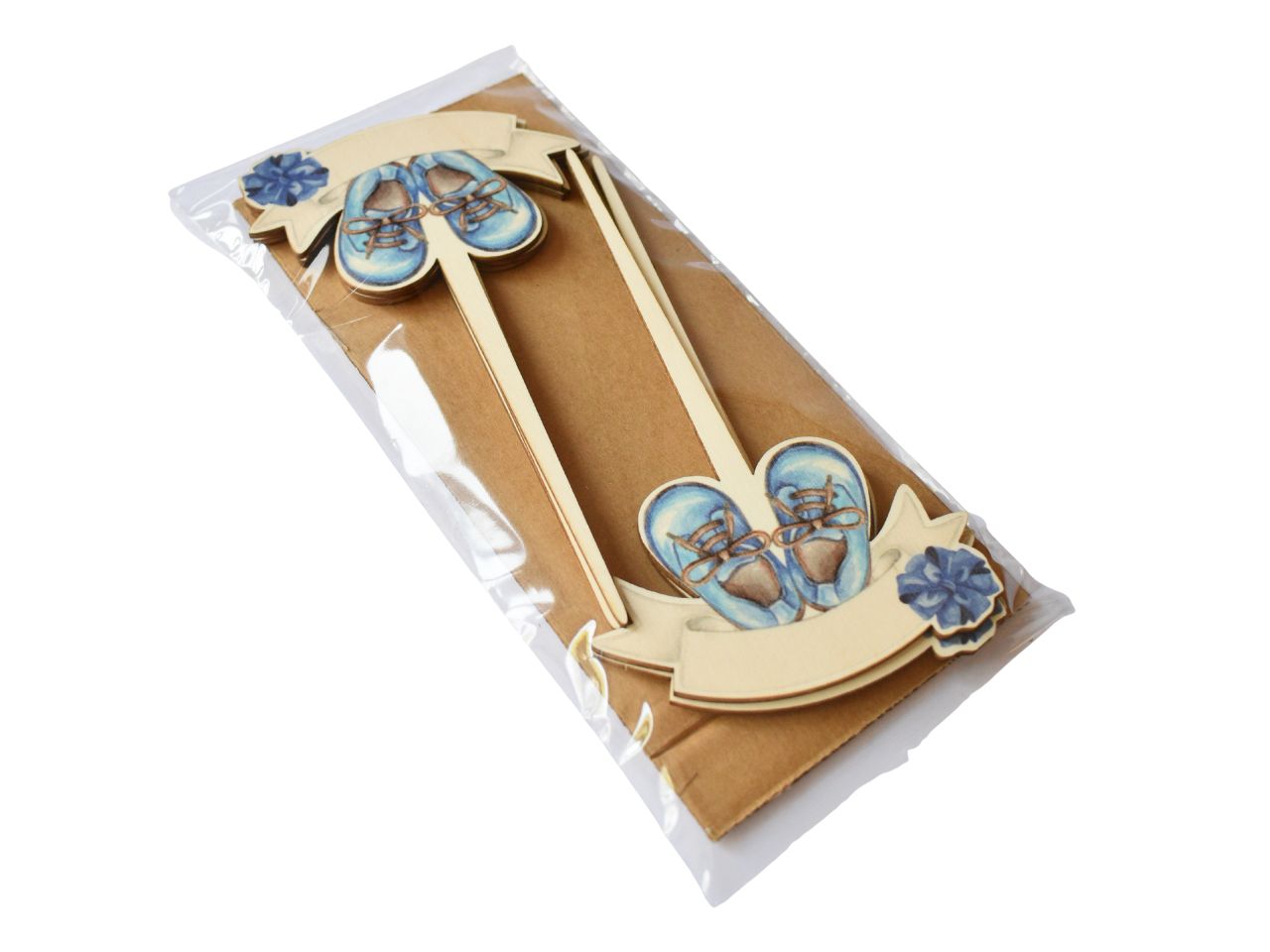 Pic nascita legno 3mm ST 089 la confezione contiene 6 pezzi