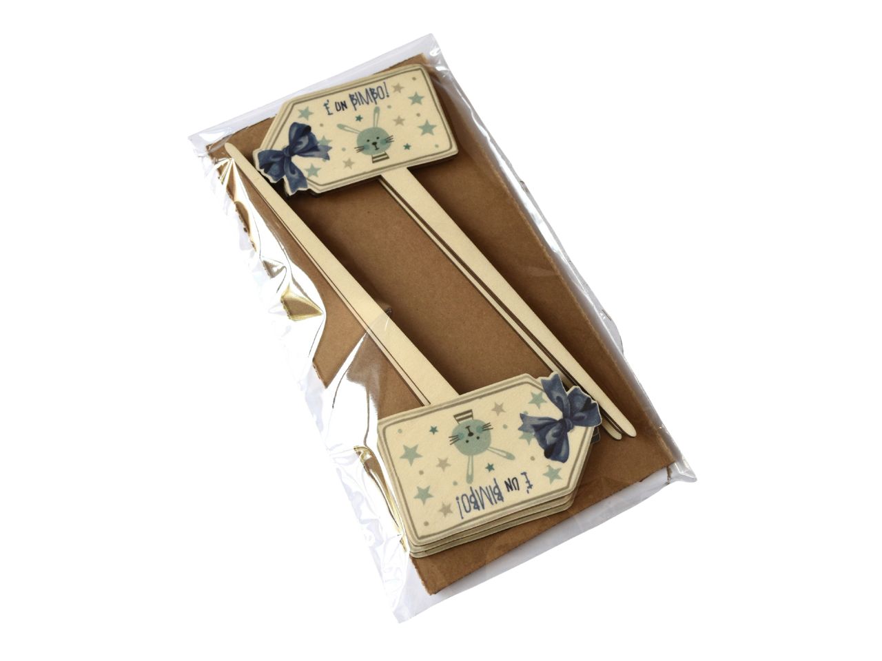 Pic nascita legno 3mm ST 096 la confezione contiene 6 pezzi