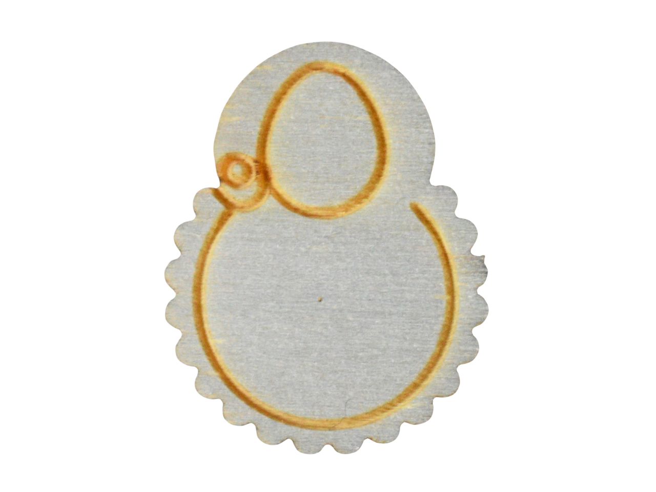 Formina legno 3mm ST bavaglia la confezione contiene 12 pezzi