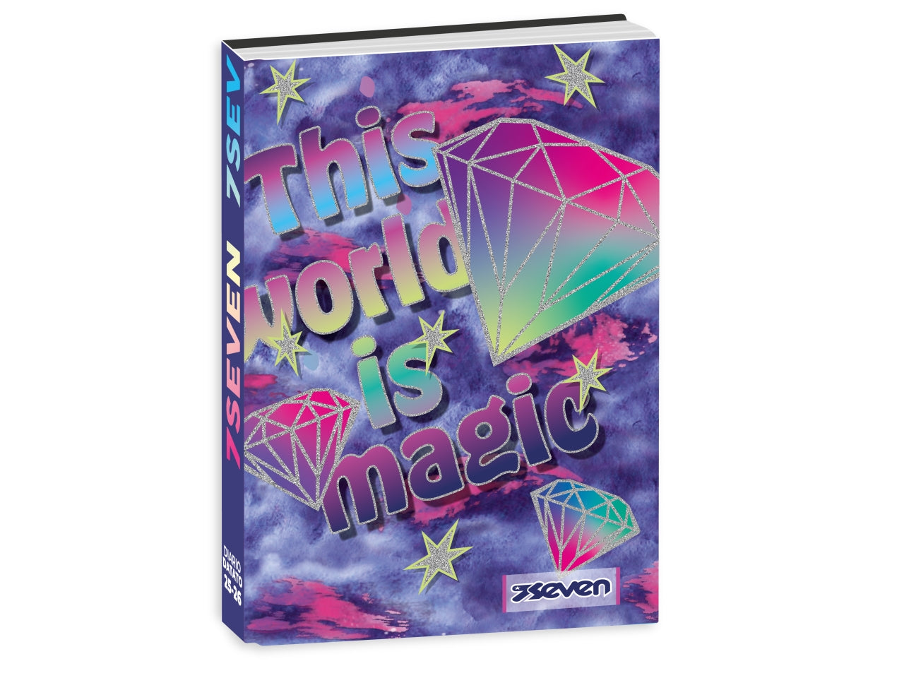 Diario pocket 12m seven datato cartotecnica girl