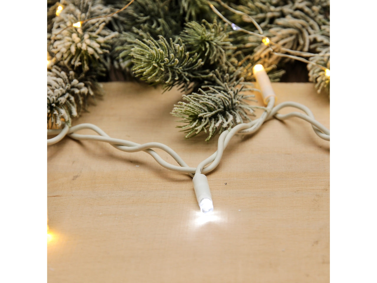 Tenda luci 100 led ice flash bianco caldo per uso interno ed esterno prolungabile