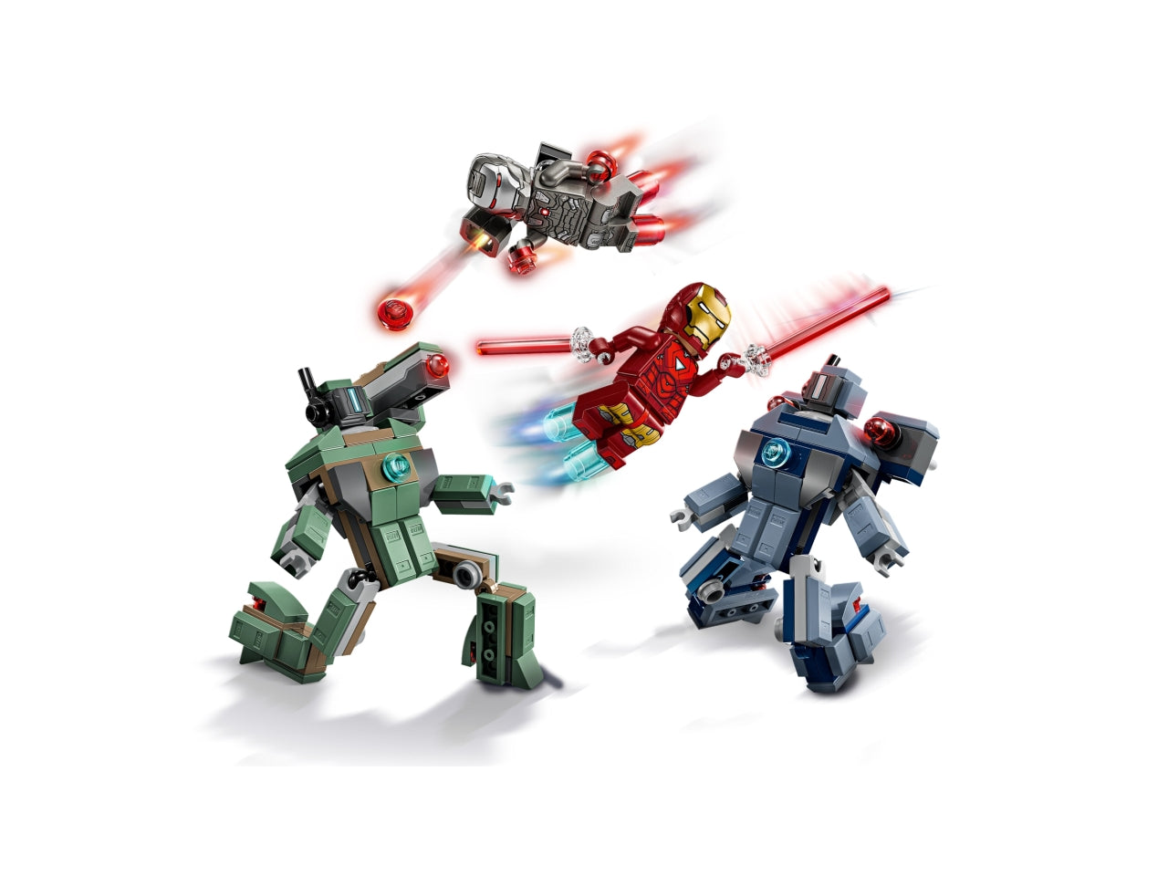 LEGO Iron Man e War Machine contro i droni di Hammer