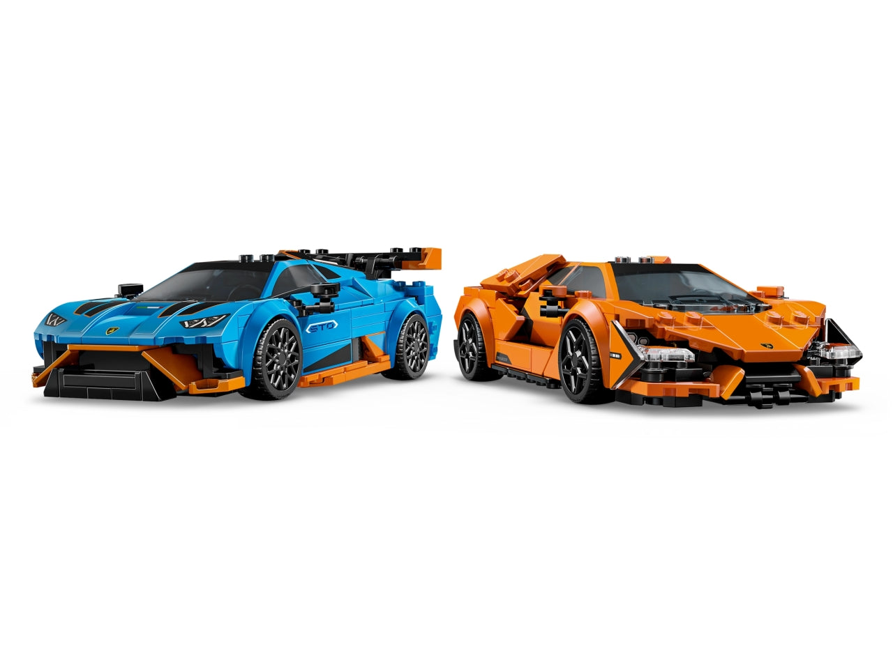LEGO Lamborghini Revuelto e Huracán STO