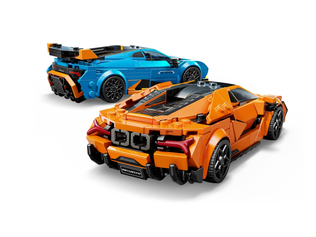 LEGO Lamborghini Revuelto e Huracán STO