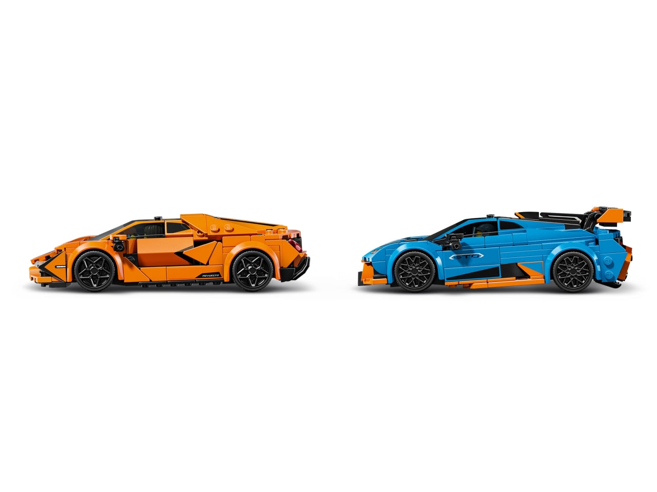 LEGO Lamborghini Revuelto e Huracán STO