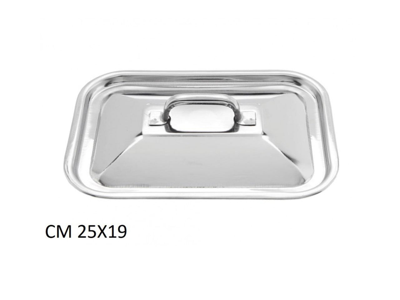 Coperchio rettangolare 25cm bordato