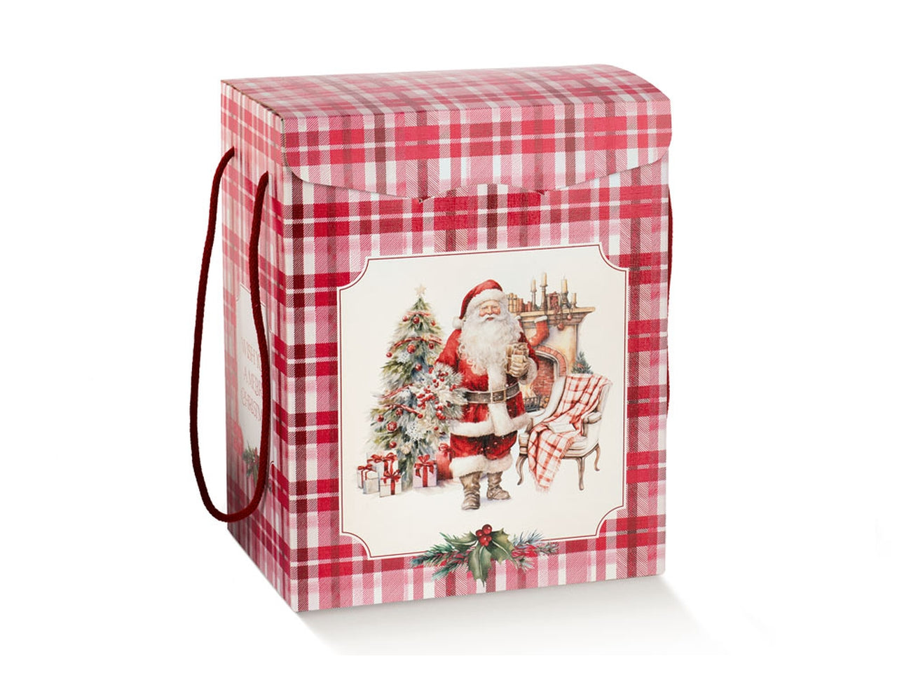 Santa's home scatola con cordini 28x20x35cm