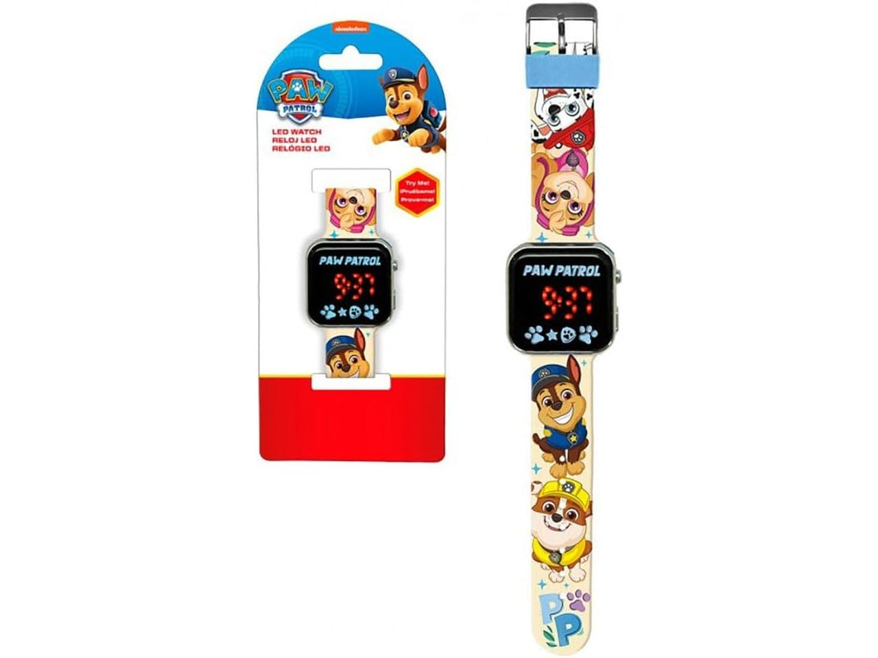 Paw patrol orologio led 6x8