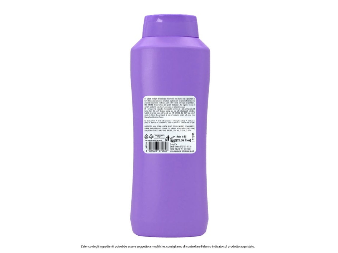 Bagnoschiuma 750ml frutti di bosco