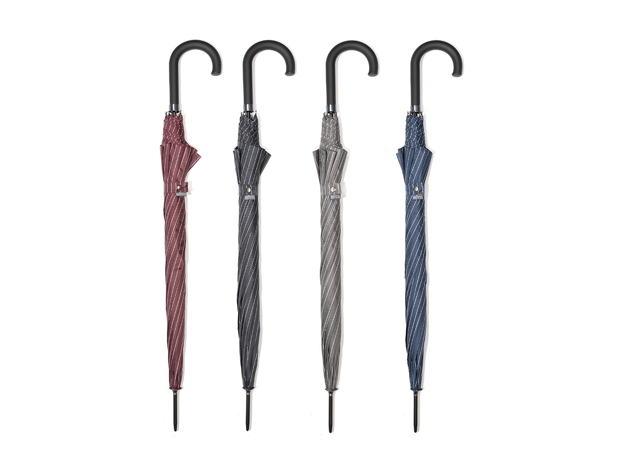 Ombrello Pongee auto rigato