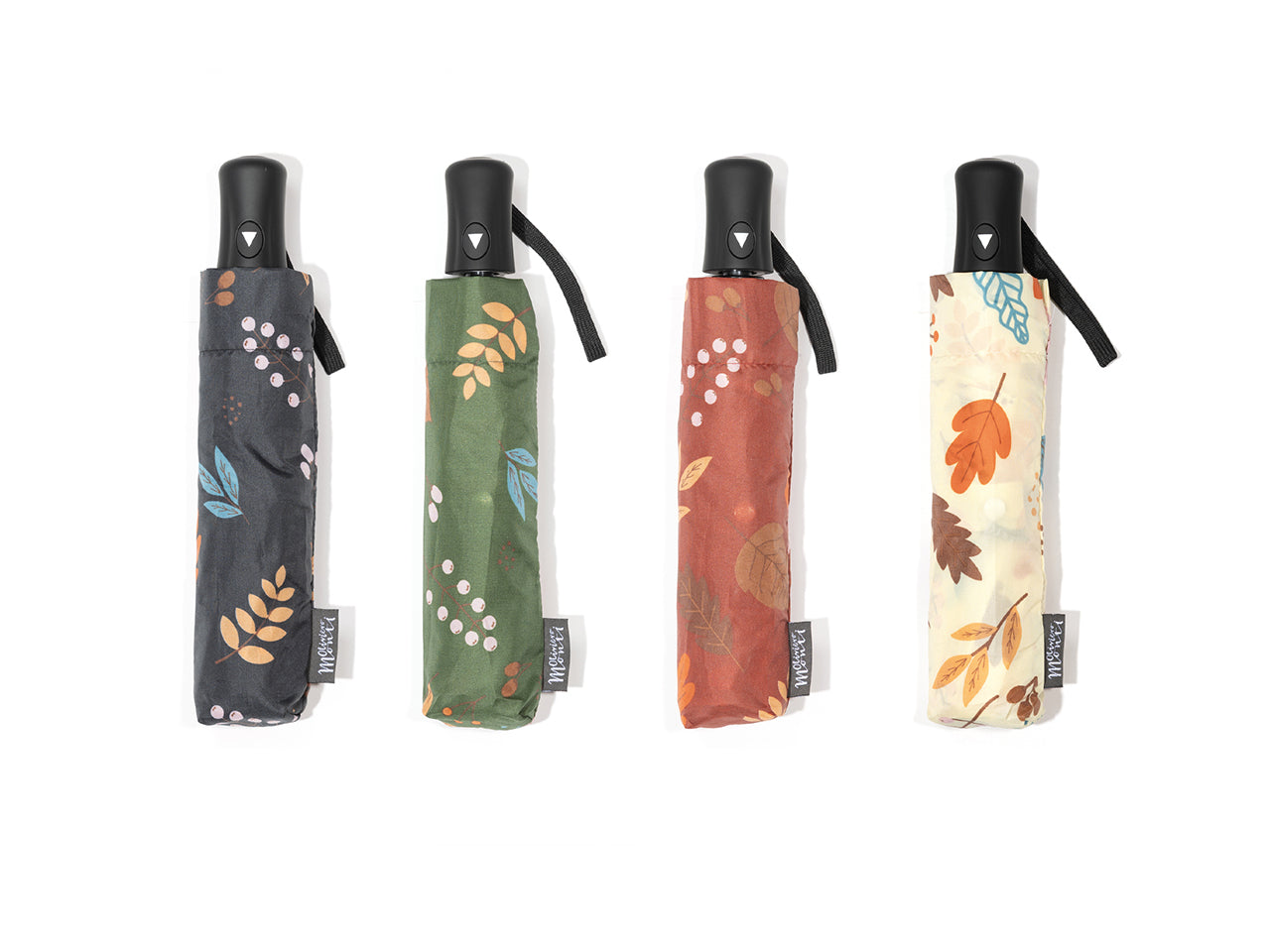 Ombrello Pongee auto foglie