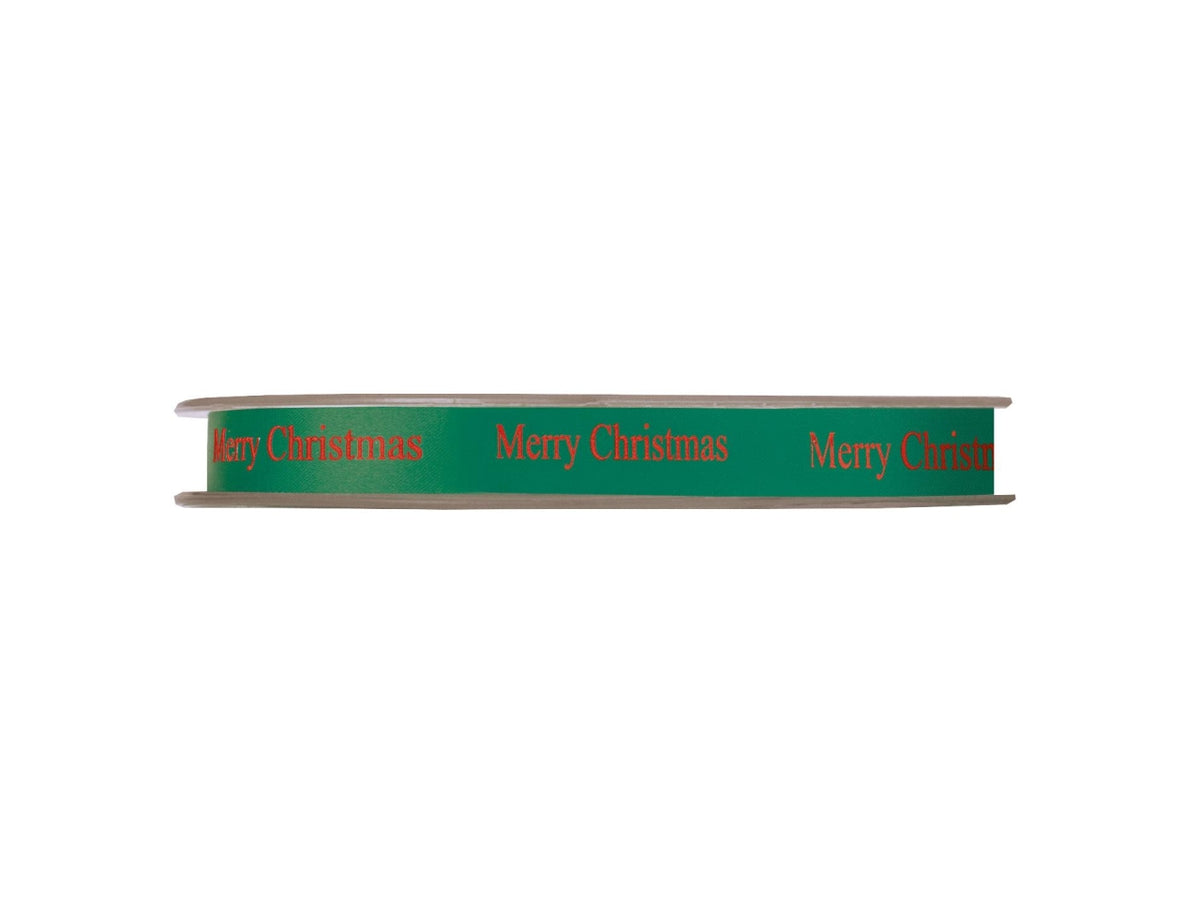 Nastro merry christmas 1cmx45mt verde scuro
