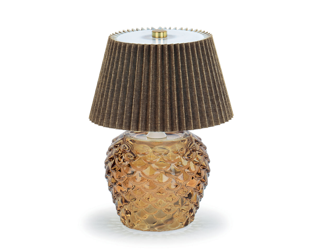 Lampada da tavolo pigna13,5xh.20cm marrone